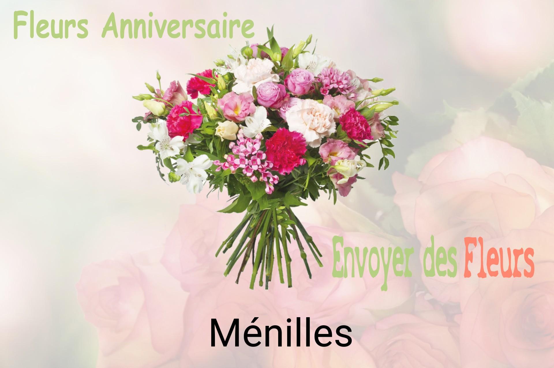 Bouquet de fleurs d’anniversaire livré à Ménilles