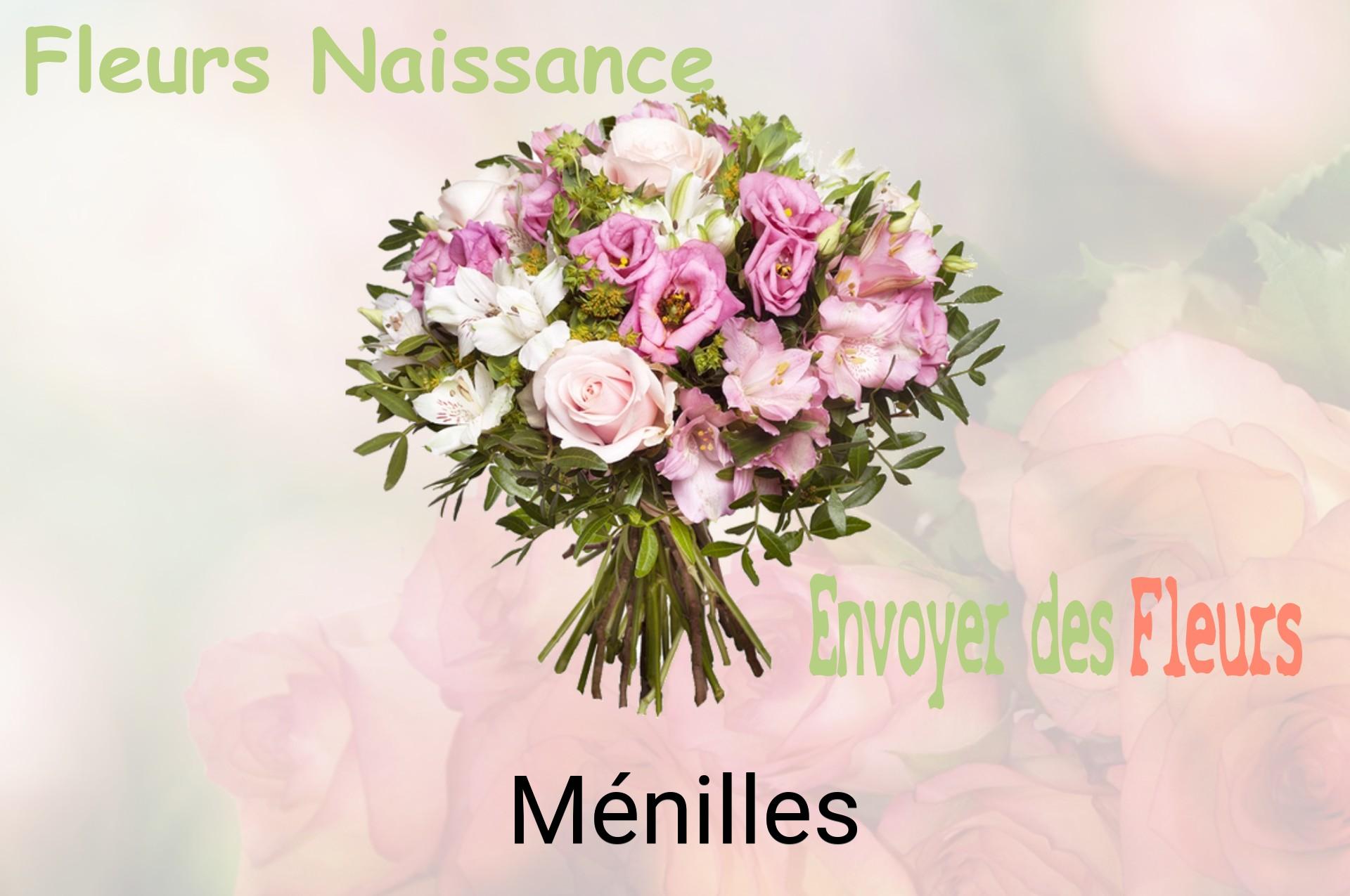 Bouquet de fleurs de naissance livré à Ménilles